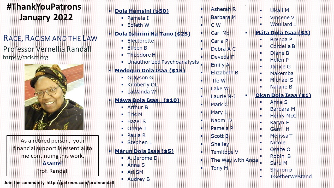 01 January 2022 Monthly Thank You